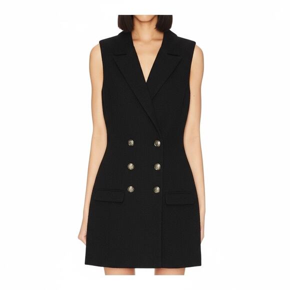 Jason Wu Dress Black Tweed Vest Dress Preppy Classic Old Money Size Small New - Picture 1 of 14